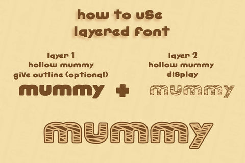 Hollow Mummy Font Attype studio 