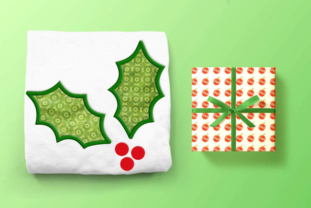 Holly Applique Embroidery Embroidery/Applique DESIGNS Designed by Geeks 