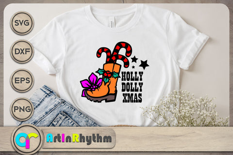 Holly Dolly Christmas SVG / Country Christmas SVG SVG Artinrhythm shop 