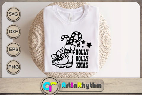 Holly Dolly Christmas SVG / Country Christmas SVG SVG Artinrhythm shop 