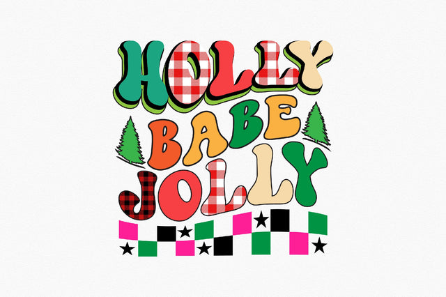 Holly jolly babe Sublimation SVGArt 