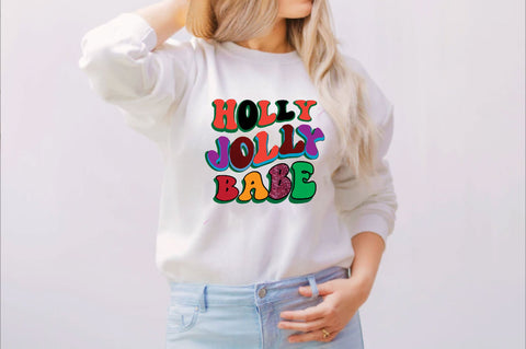 holly jolly babe Sublimation SVGArt 