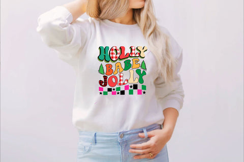 Holly jolly babe Sublimation SVGArt 