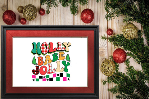 Holly jolly babe Sublimation SVGArt 