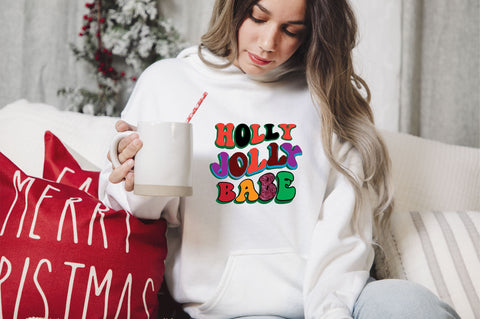 holly jolly babe Sublimation SVGArt 