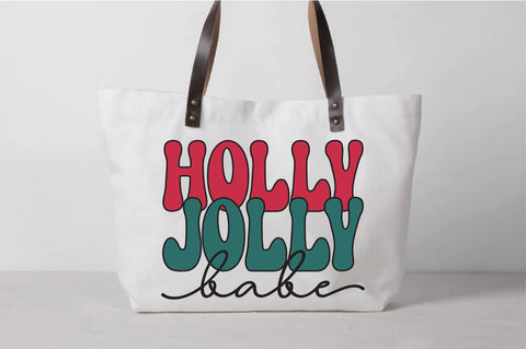 Holly Jolly Babe svg design SVG Creativeart88 