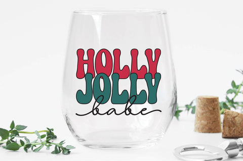 Holly Jolly Babe svg design SVG Creativeart88 