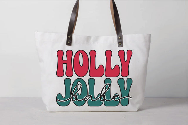 Holly Jolly Babe svg design SVG Creativeart88 