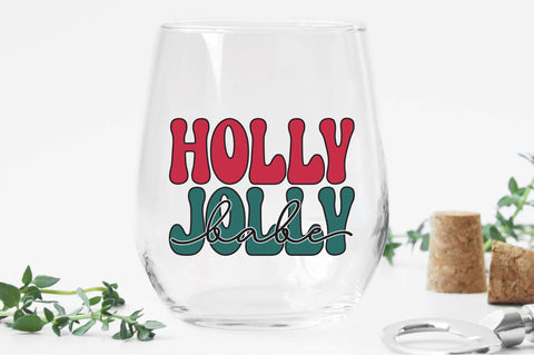 Holly Jolly Babe svg design SVG Creativeart88 