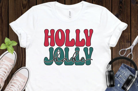 Holly Jolly Babe svg design SVG Creativeart88 