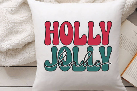 Holly Jolly Babe svg design SVG Creativeart88 