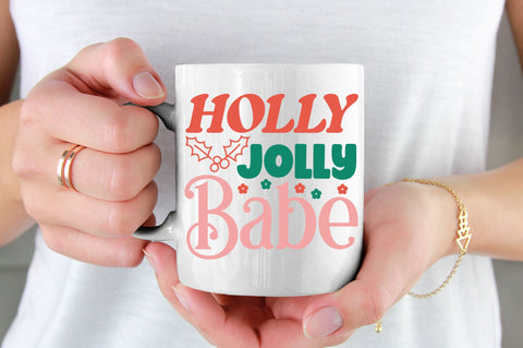 Holly jolly babe SVG Design SVG Regulrcrative 