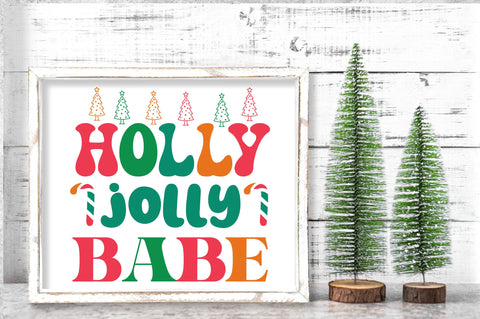 Holly jolly babe SVG Design SVG Regulrcrative 