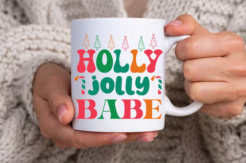Holly jolly babe SVG Design SVG Regulrcrative 