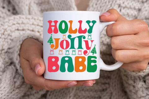 Holly jolly babe SVg Design SVG Regulrcrative 