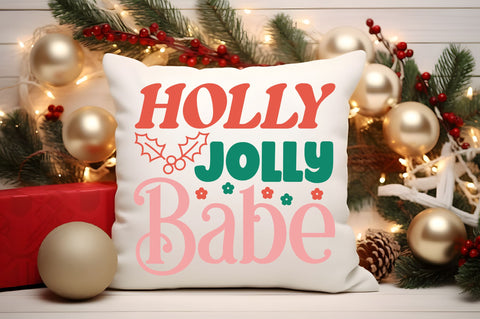 Holly jolly babe SVG Design SVG Regulrcrative 