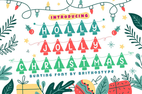 Holly Jolly Christmas Font Brithos Type 