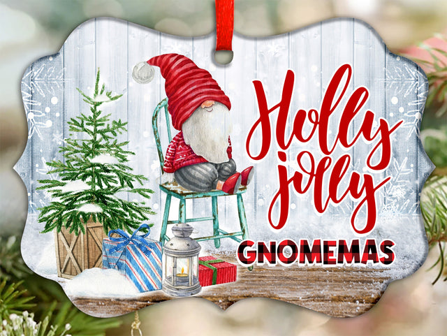 Holly Jolly Gnomemas Ornament PNG, Benelux Christmas Ornament, PNG Instant Download, Xmas Ornament Sublimation Designs Downloads Sublimation CaldwellArt 