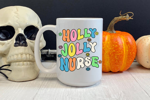 Holly Jolly Nurse Sublimation I Holiday Nurse Sublimation Sublimation Happy Printables Club 