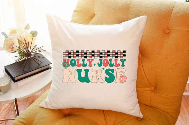 Holly Jolly Nurse SVG, Retro Christmas SVG SVGista 
