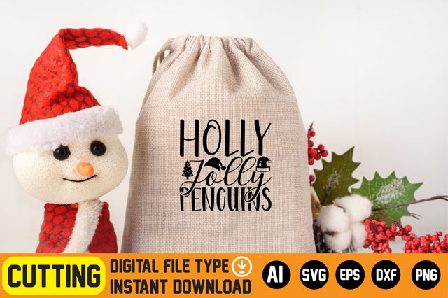 Holly Jolly Penguins SVG CraftlabSvg29 