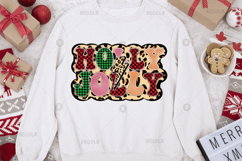Holly Jolly Sublimation Design Sublimation Regulrcrative 