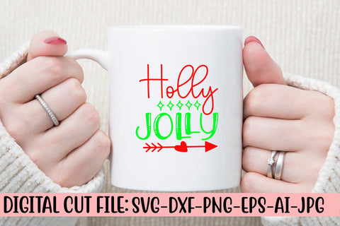Holly Jolly SVG Cut File SVG Syaman 