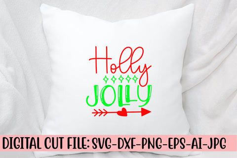 Holly Jolly SVG Cut File SVG Syaman 