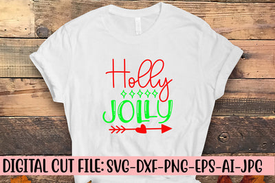 Holly Jolly SVG Cut File SVG Syaman 