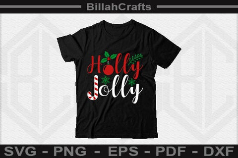 Holly Jolly SVG File SVG BillahCrafts 