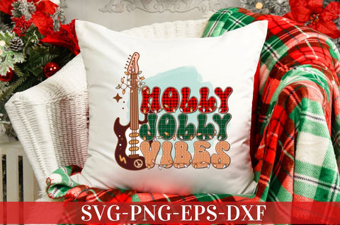 Holly jolly vibes PNG Sublimation DESIGNISTIC 
