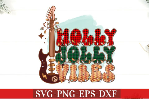 Holly jolly vibes PNG Sublimation DESIGNISTIC 