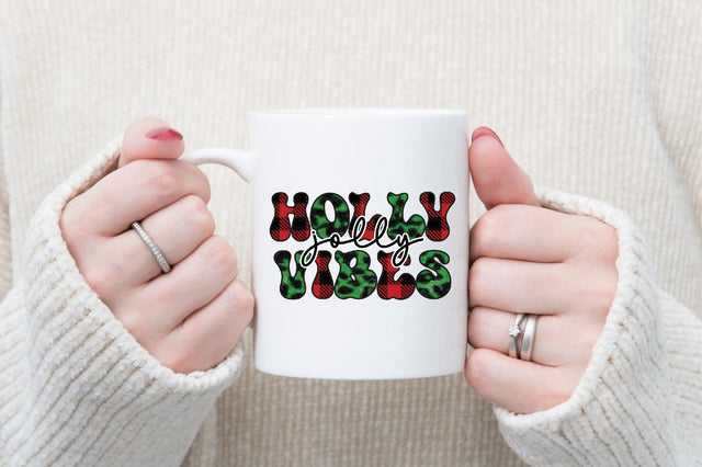 Holly jolly vibes sublimation Sublimation SVGista 