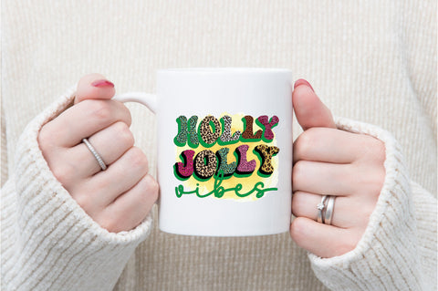 Holly Jolly Vibes Sublimation SVGArt 