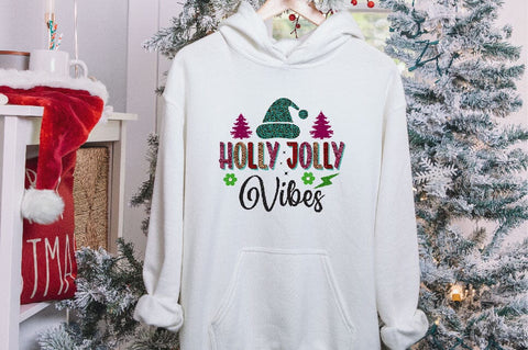 Holly jolly vibes Sublimation SVGArt 
