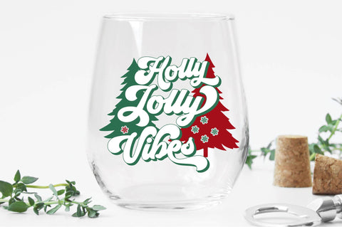 Holly Jolly Vibes svg design SVG Creativeart88 