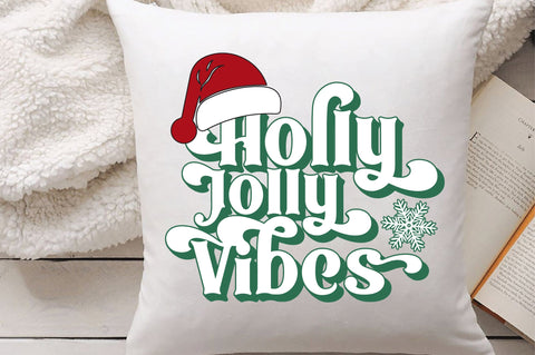 Holly Jolly Vibes svg design SVG Creativeart88 