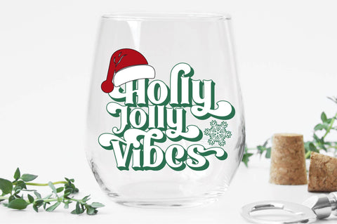 Holly Jolly Vibes svg design SVG Creativeart88 
