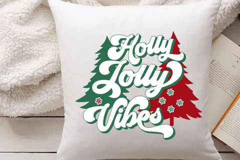 Holly Jolly Vibes svg design SVG Creativeart88 