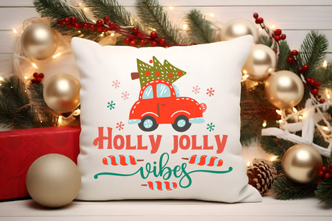 Holly jolly vibes SVG Design SVG Regulrcrative 