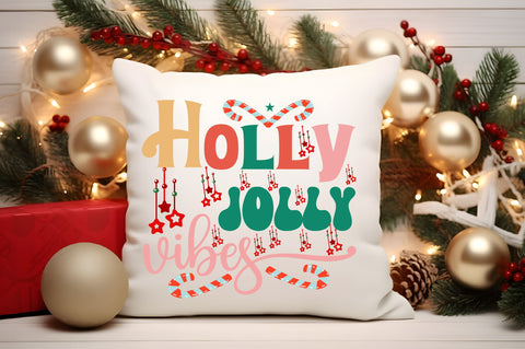 Holly jolly vibes SVG Design SVG Regulrcrative 