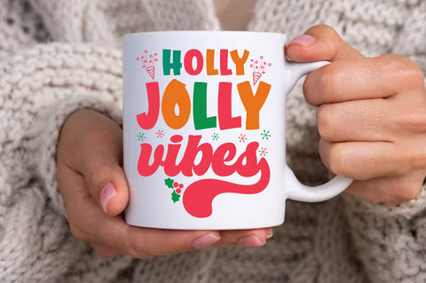 Holly jolly vibes SVg Design SVG Regulrcrative 