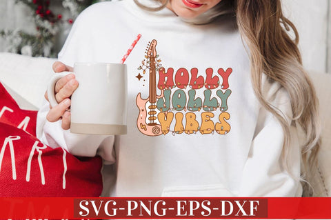 Holly jolly vibes SVG SVG DESIGNISTIC 