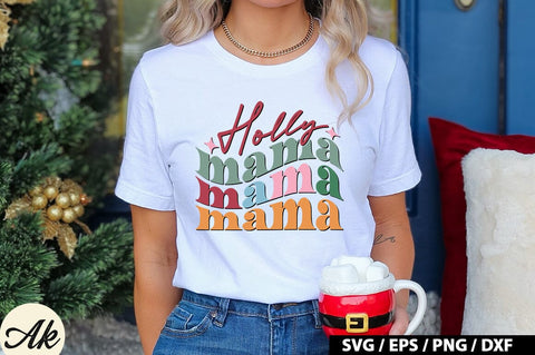 Holly mama Retro SVG SVG akazaddesign 