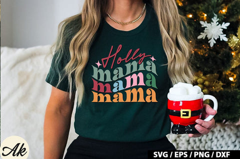 Holly mama Retro SVG SVG akazaddesign 