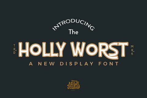 Holly Worst Display Font Font nearzz 