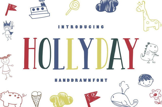 Hollyday – Handdrawn Font Font Good Java 