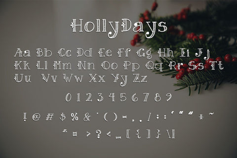 HollyDays Font Design Shark 