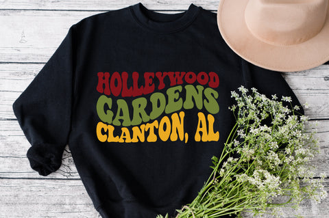 Hollywood cards clanton,al svg wavy style svg, EPS PNG Cricut Instant Download SVG Fauz 