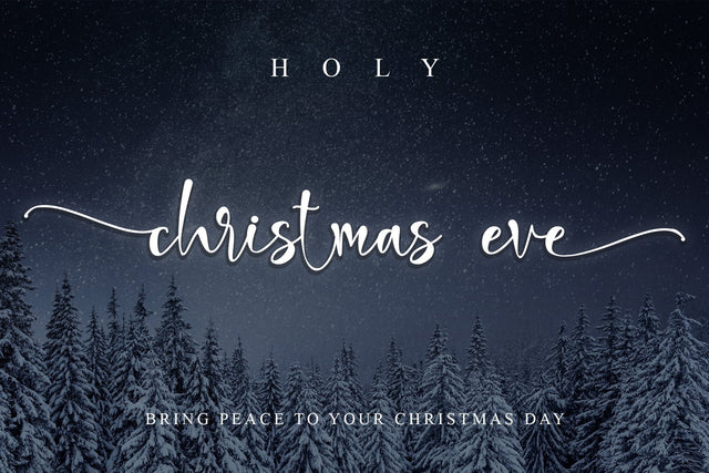 Holy Christmas Eve Font Letterara 